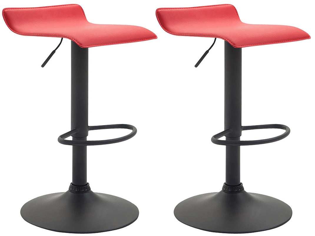 2er Set Barhocker Dyn V2 Kunstleder schwarz – Ansicht 19