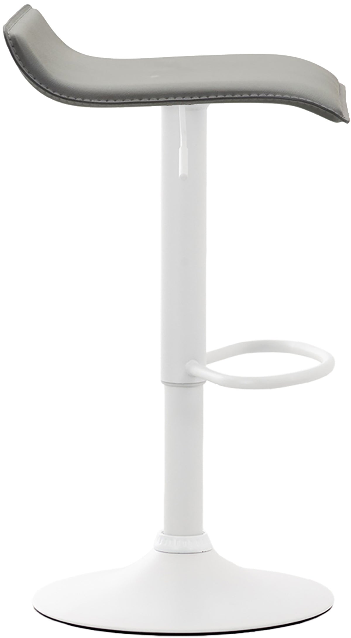 2er Set Barhocker Dyn V2 Kunstleder weiß – Ansicht 12