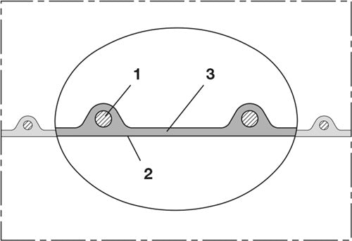 PU-Förderschlauch Innen-Ø 125-127 mm Außen-Ø 13200 mm 35 mm Länge 10 m NORRES - VPE: 10 – Ansicht 3
