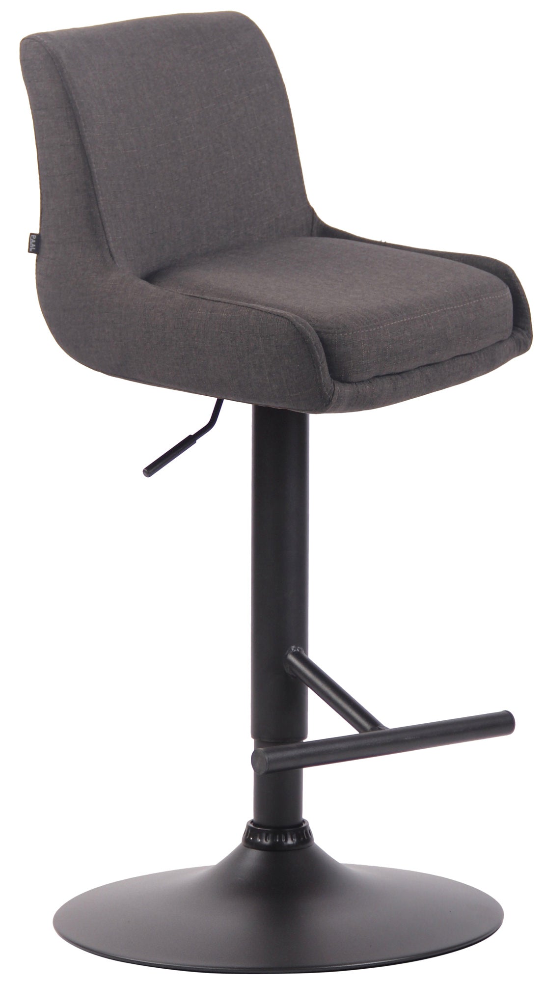 Barhocker Club Stoff schwarz
