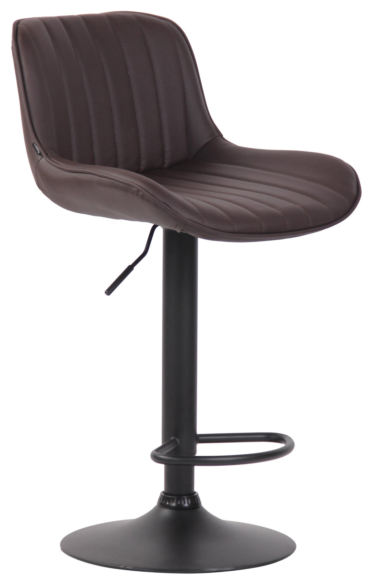 Barhocker Lentini Kunstleder schwarz