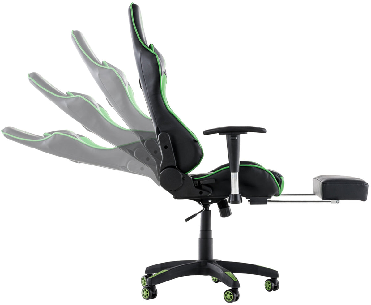 Racing Bürostuhl Turbo mit Fußablage – Ansicht 12