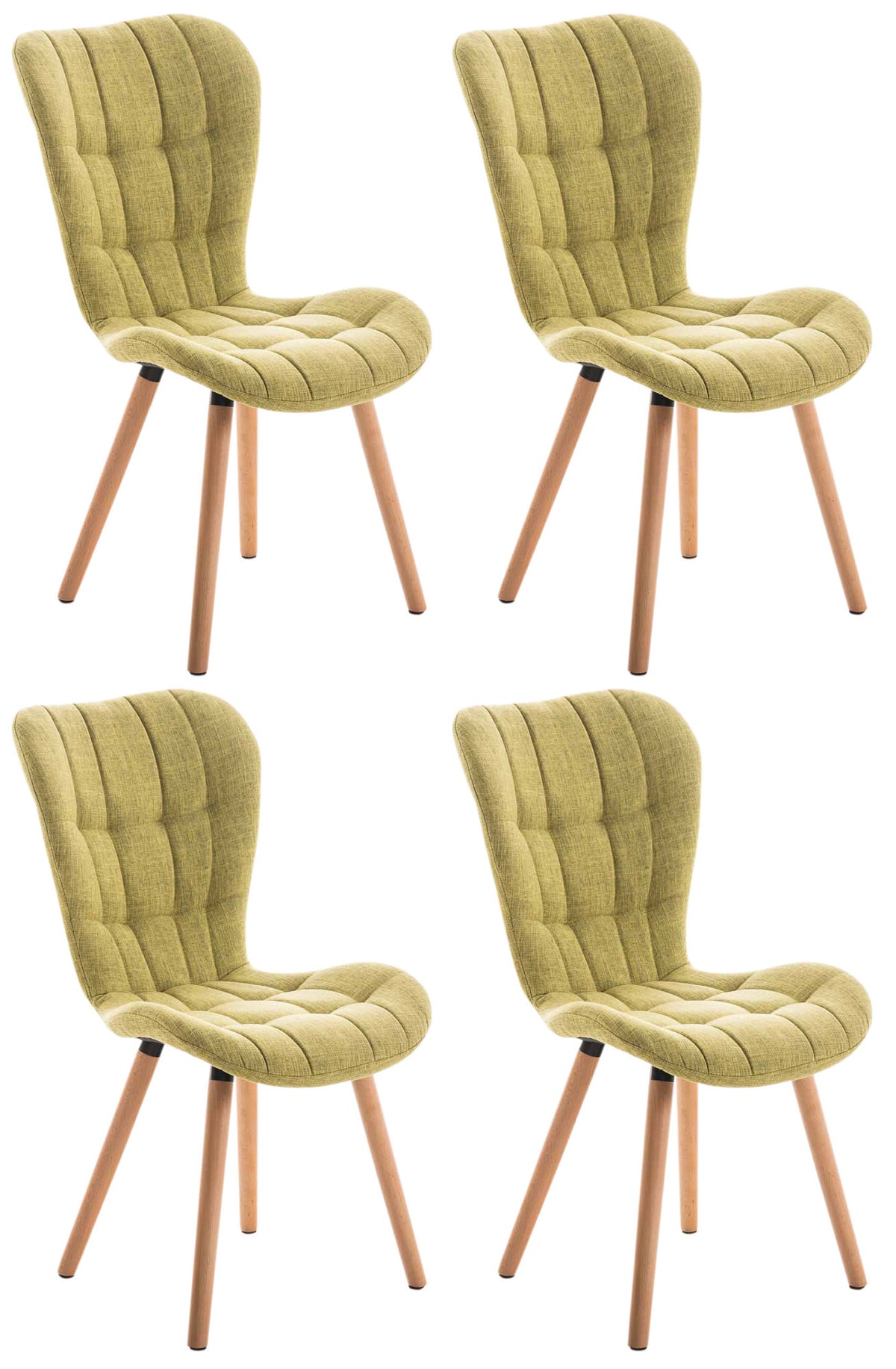 4er Set Stuhl Elda Stoff natura – Ansicht 16