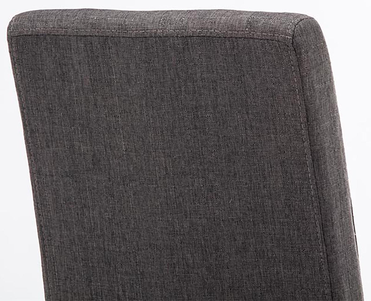 4er Set Esszimmerstuhl Ina Stoff schwarz – Ansicht 19