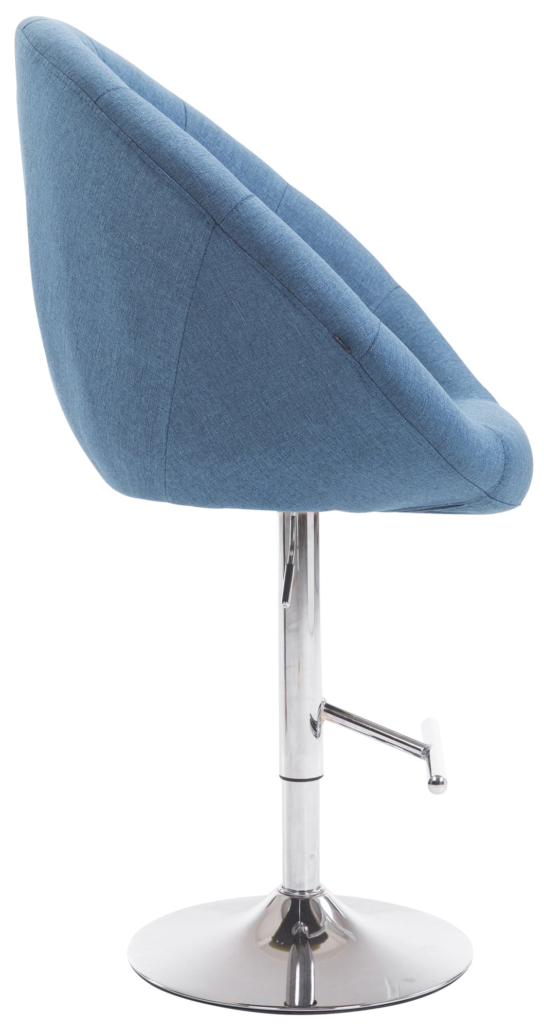 Barhocker London V2 Stoff chrom – Ansicht 3