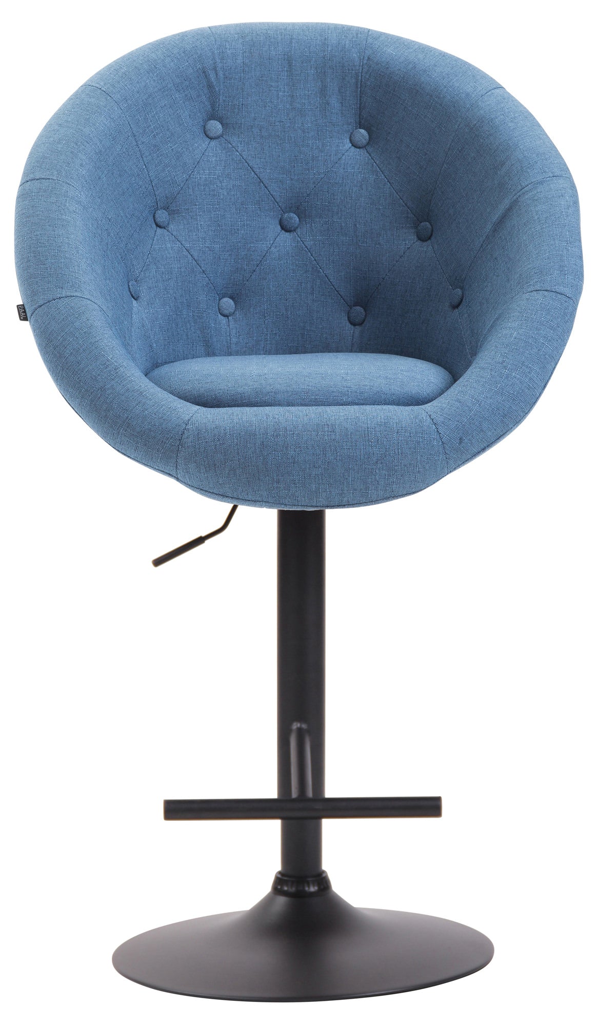Barhocker London V2 Stoff schwarz – Ansicht 2
