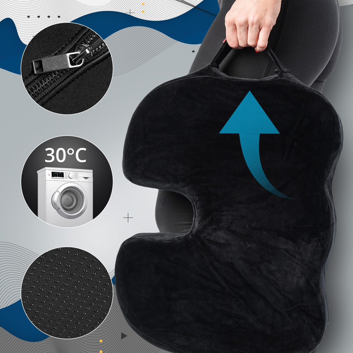 Ergonomisches Sitzkissen – Ansicht 5