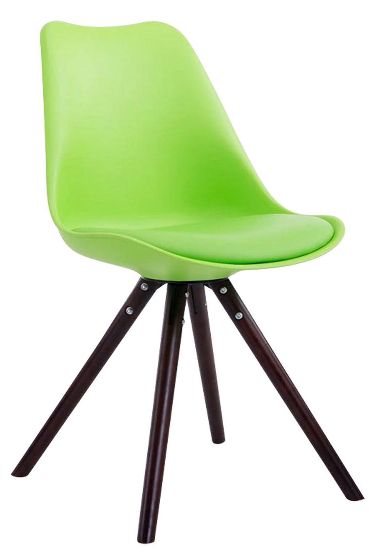 4er Set Stühle Toulouse Kunstleder Rund cappuccino – Ansicht 8