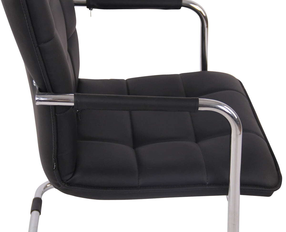 2er Set Besucherstühle Gandia Kunstleder chrom – Ansicht 7