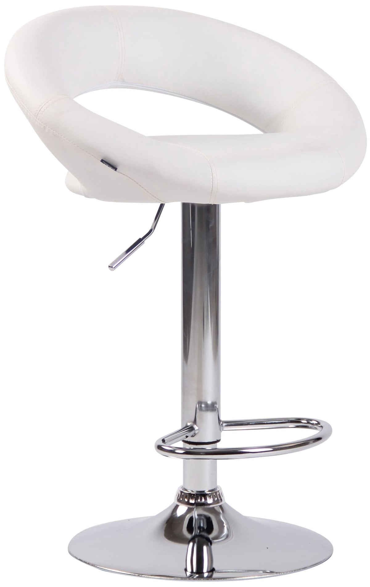 2er Set Barhocker Olinda Kunstleder chrom – Ansicht 2
