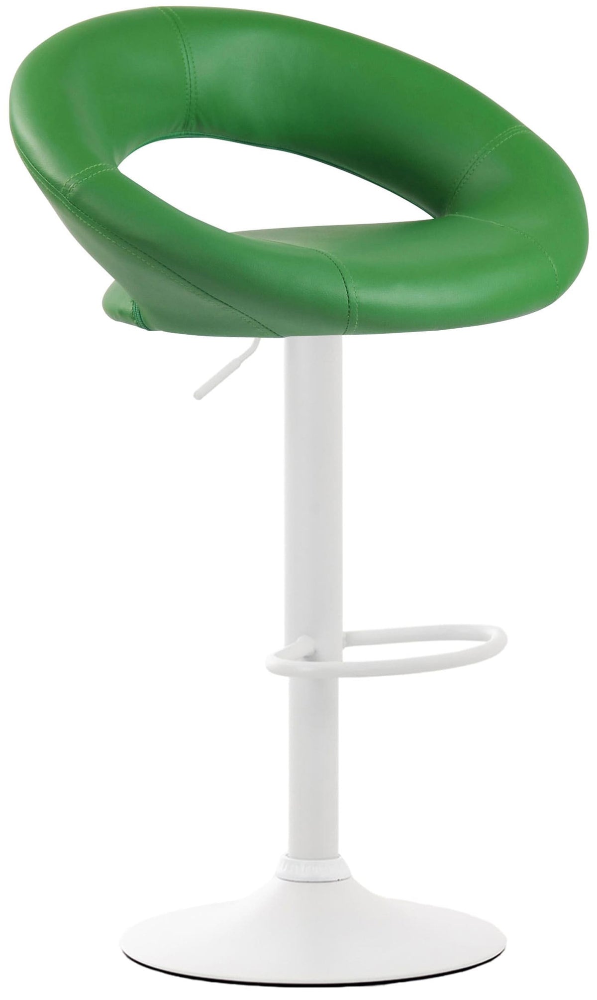 2er Set Barhocker Olinda Kunstleder weiß – Ansicht 6