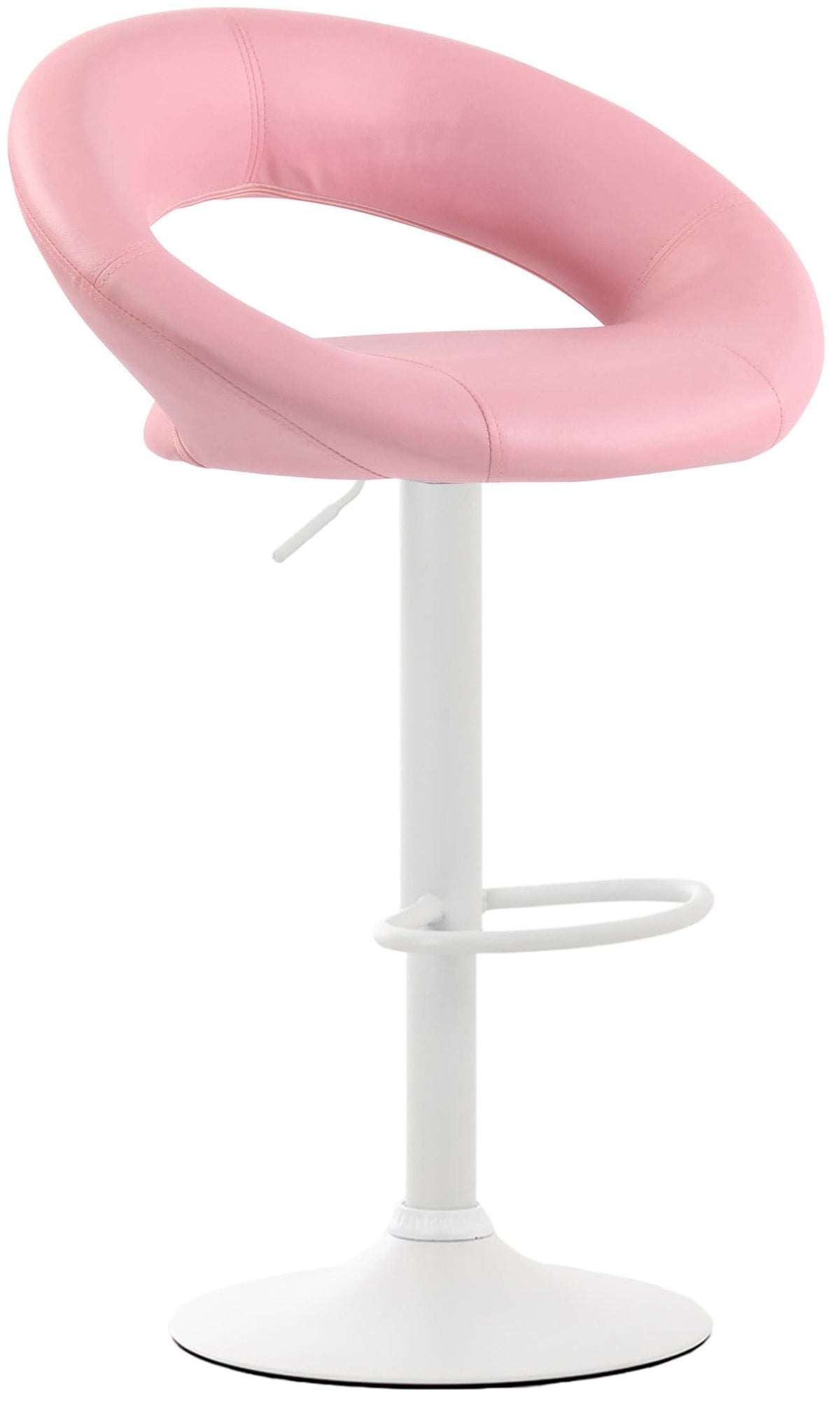 2er Set Barhocker Olinda Kunstleder weiß – Ansicht 8