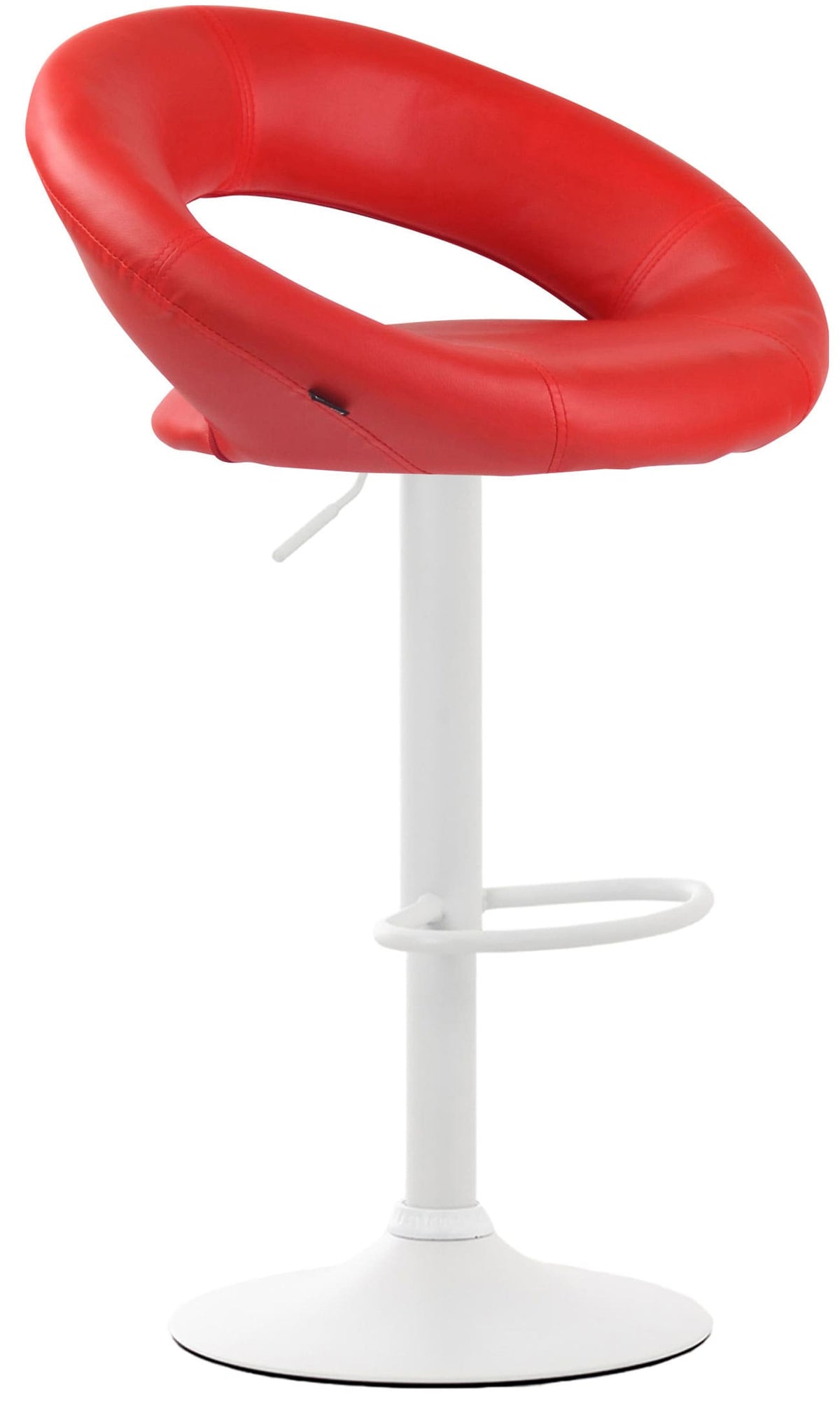 2er Set Barhocker Olinda Kunstleder weiß – Ansicht 14