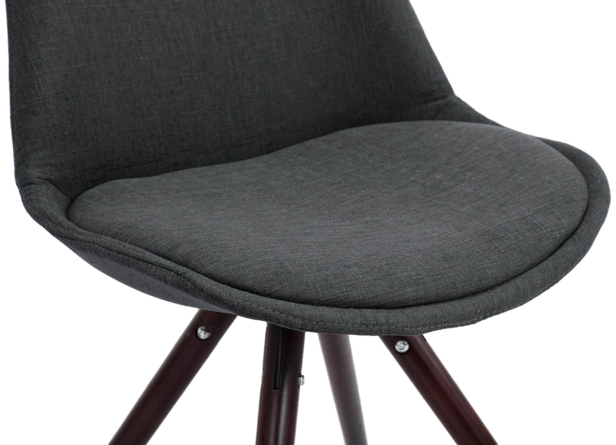 4er Set Stühle Toulouse Stoff Cappuccino Rund – Ansicht 16