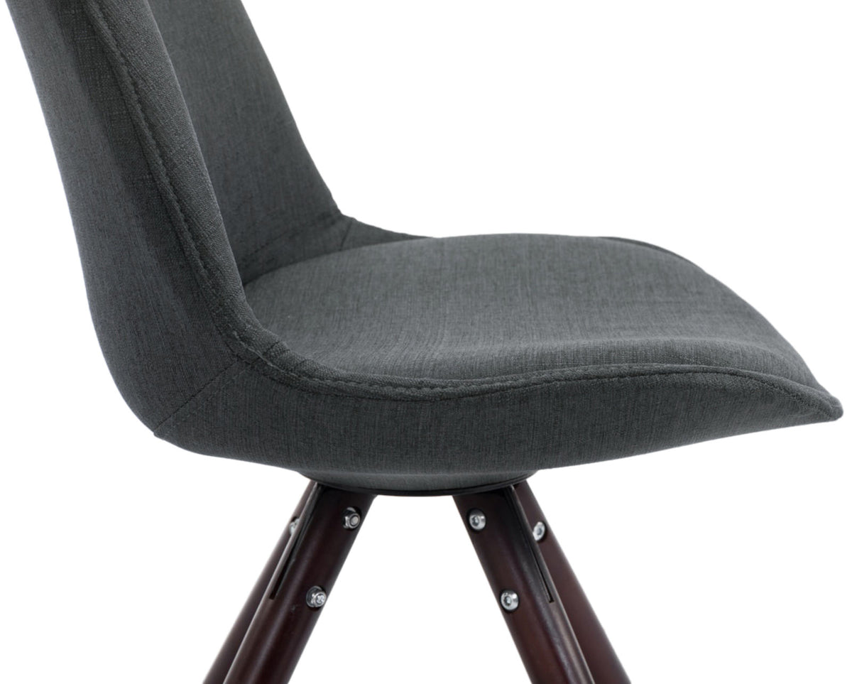 4er Set Stühle Toulouse Stoff Cappuccino Rund – Ansicht 17