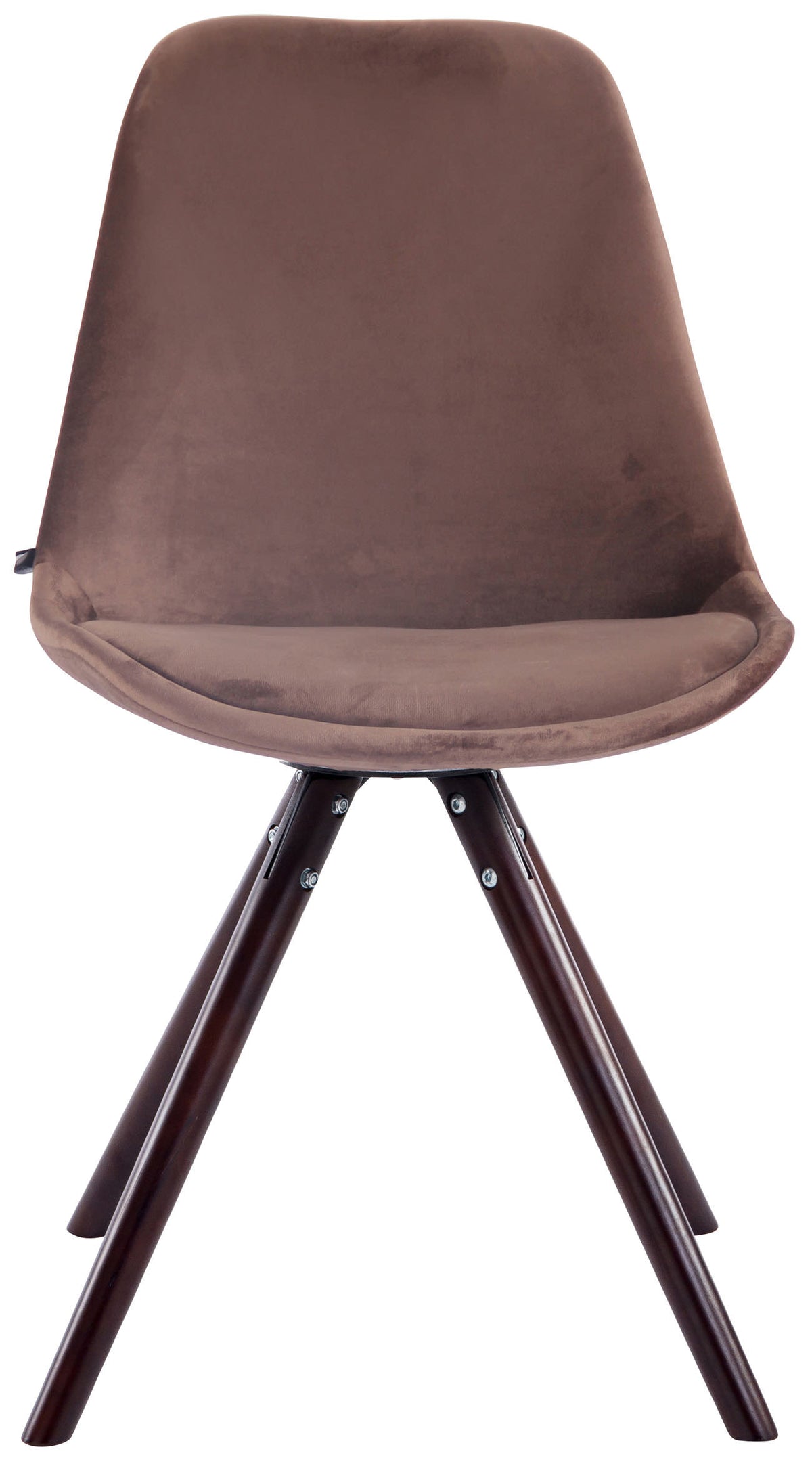 4er Set Stühle Toulouse Samt Rund cappuccino – Ansicht 7