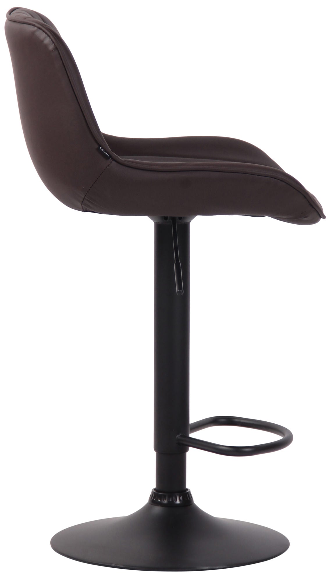 2er Set Barhocker Lentini Kunstleder schwarz – Ansicht 4