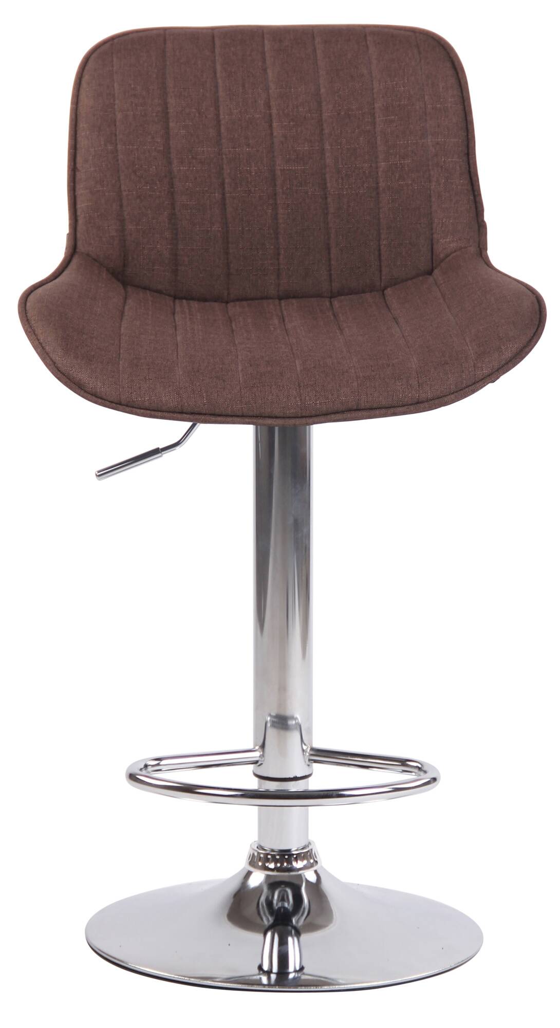 2er Set Barhocker Lentini Stoff chrom – Ansicht 3