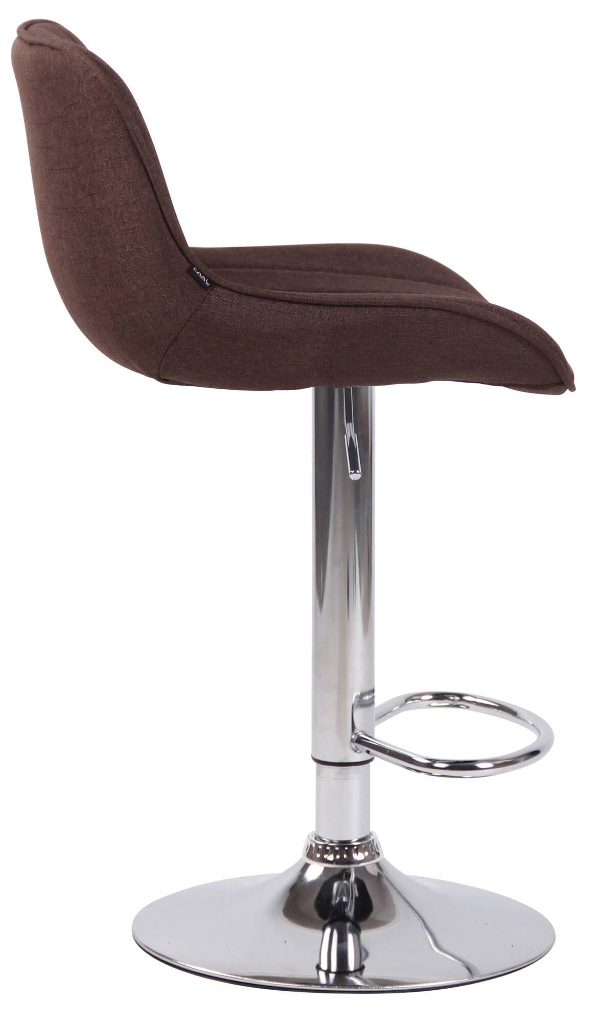 2er Set Barhocker Lentini Stoff chrom – Ansicht 4
