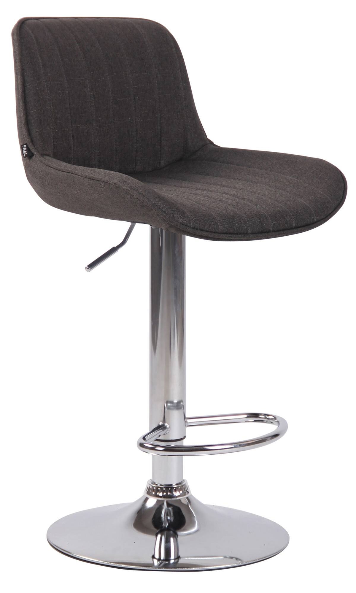 2er Set Barhocker Lentini Stoff chrom – Ansicht 10
