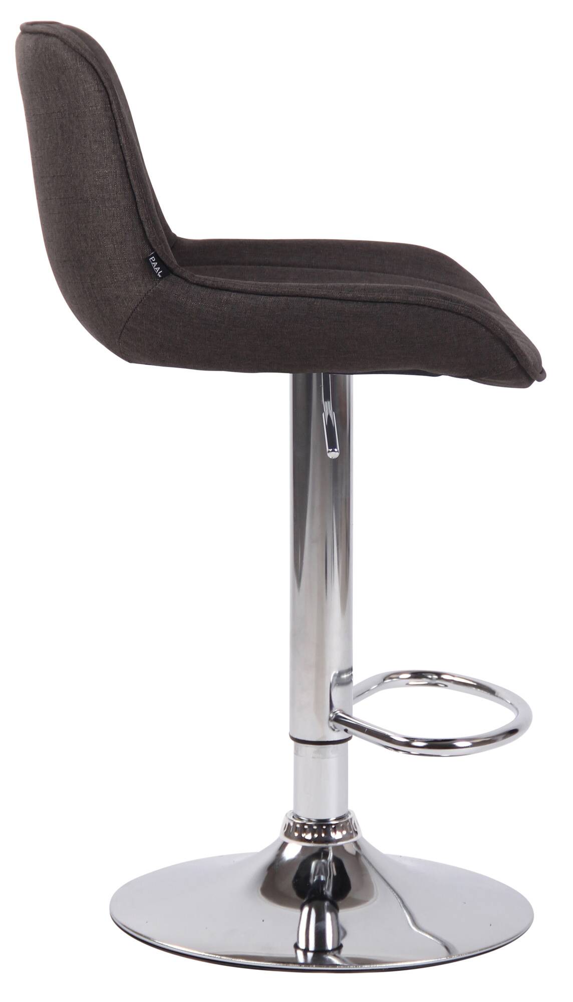 2er Set Barhocker Lentini Stoff chrom – Ansicht 12