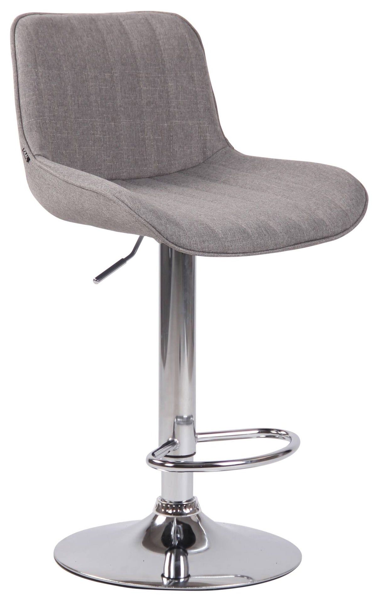 2er Set Barhocker Lentini Stoff chrom – Ansicht 14