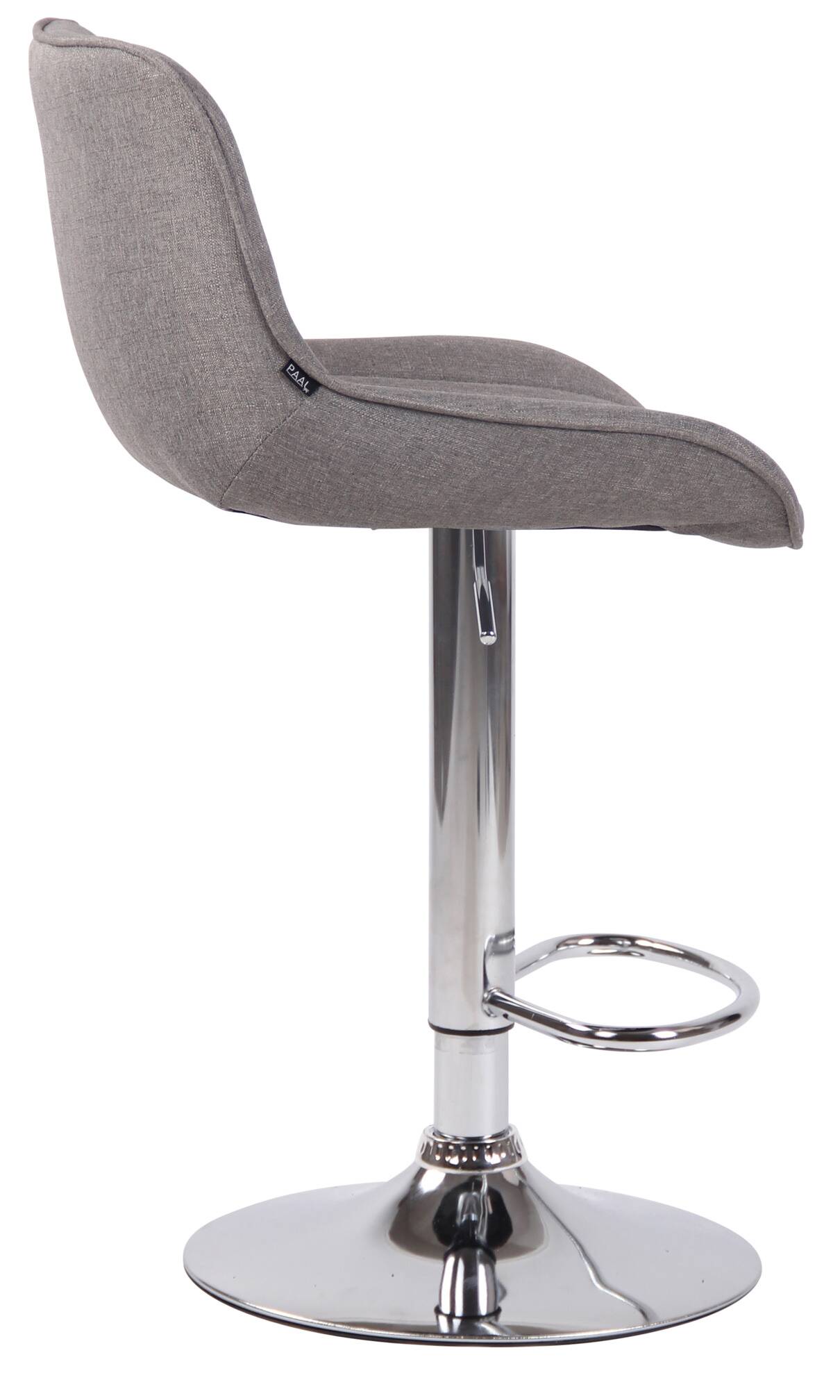 2er Set Barhocker Lentini Stoff chrom – Ansicht 16