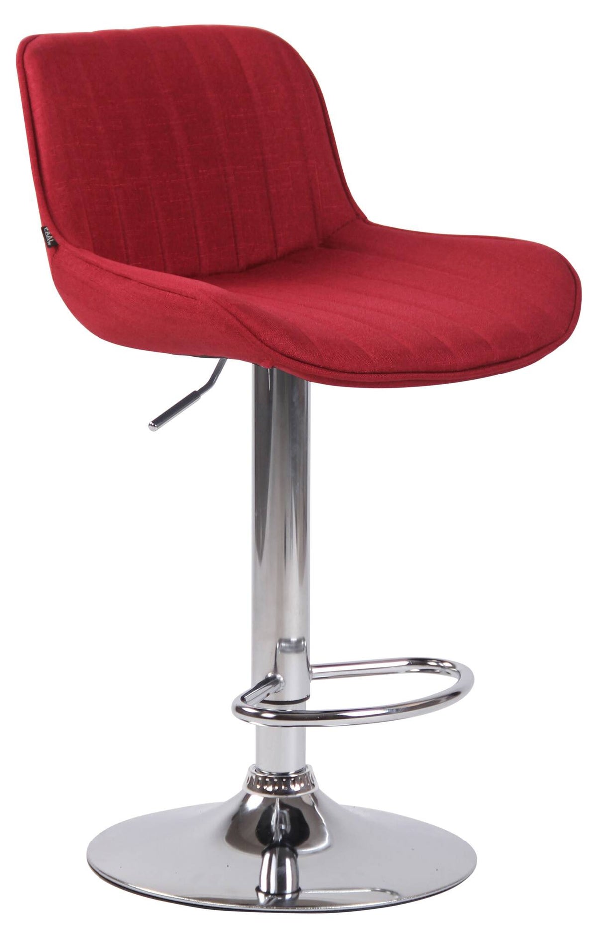 2er Set Barhocker Lentini Stoff chrom – Ansicht 18