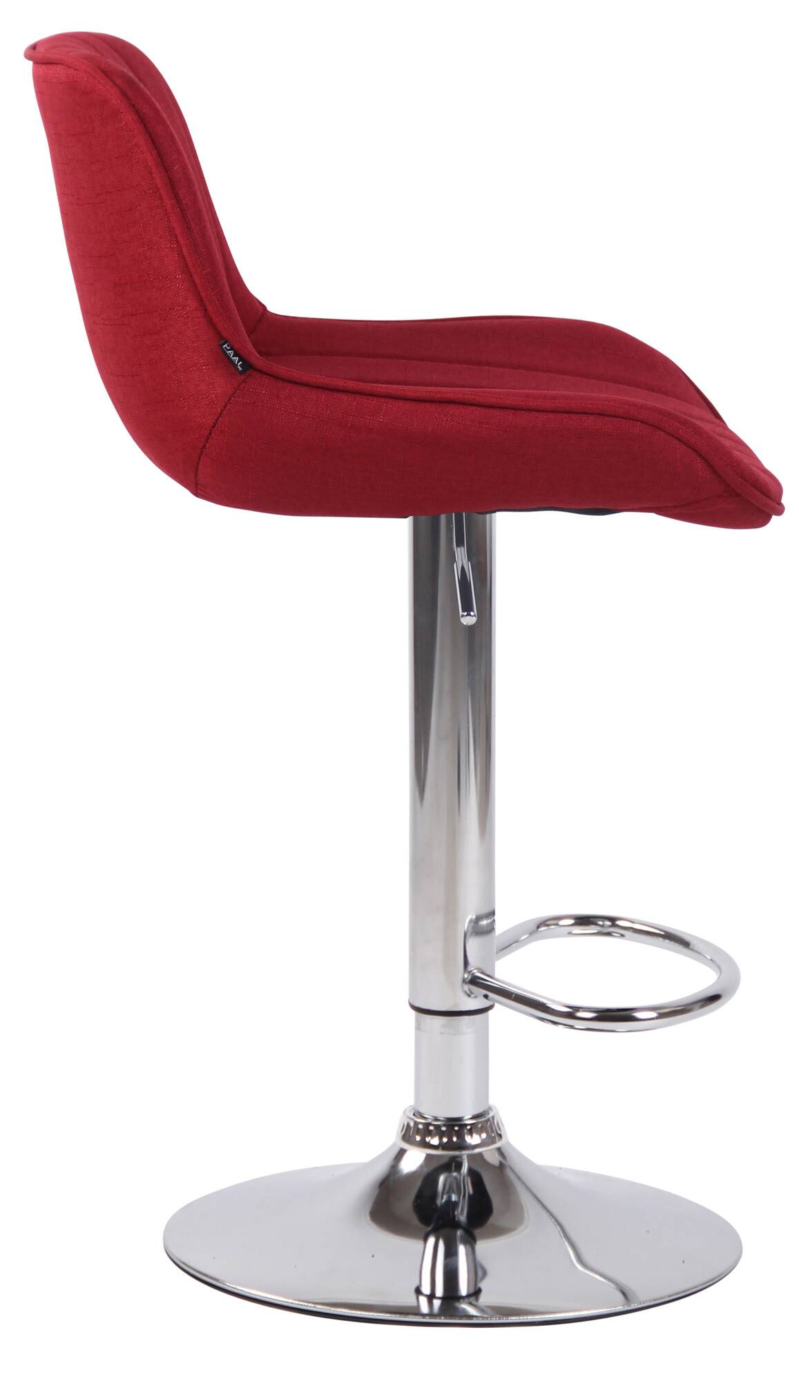 2er Set Barhocker Lentini Stoff chrom – Ansicht 20