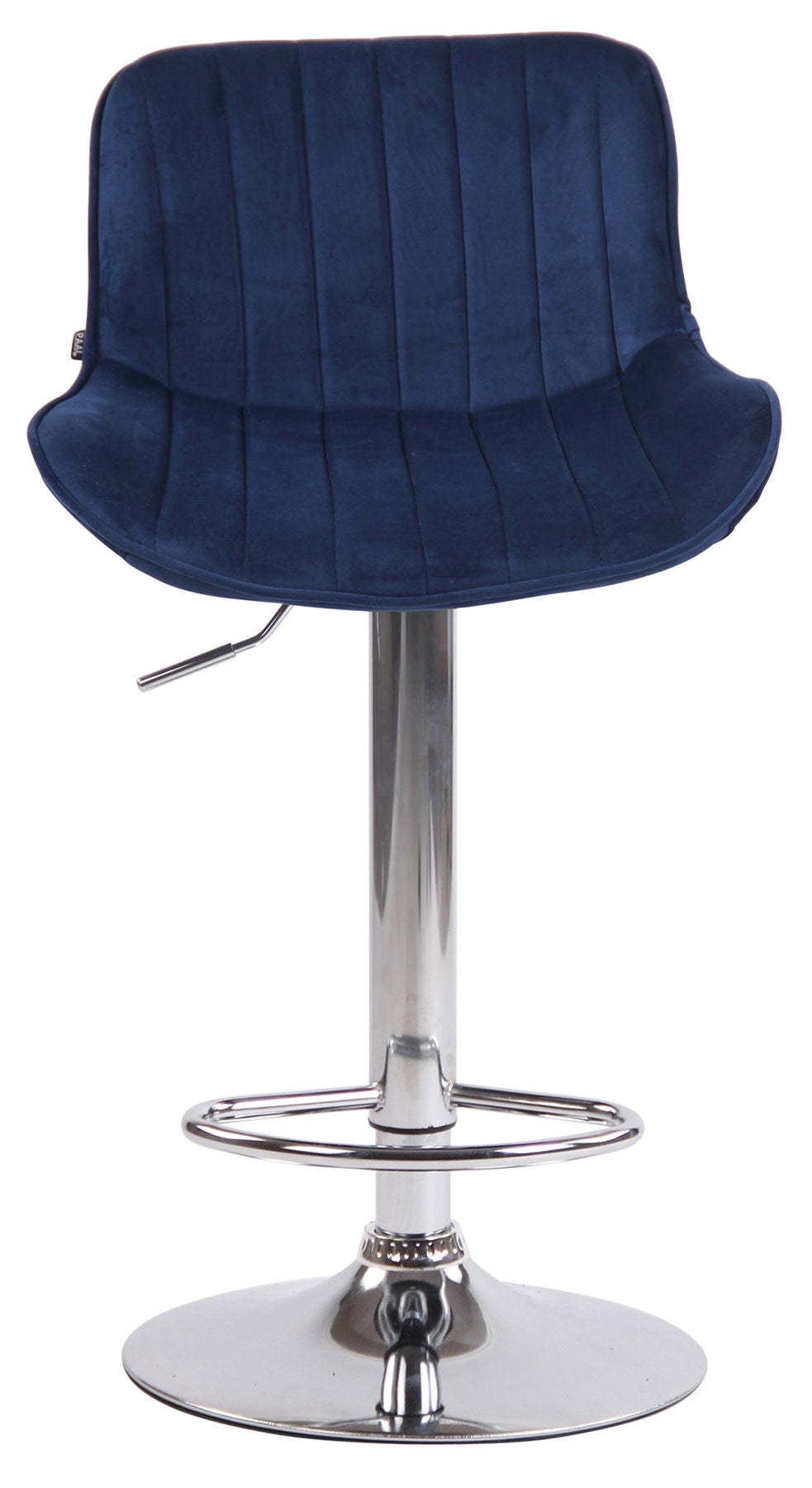 2er Set Barhocker Lentini Samt chrom – Ansicht 3