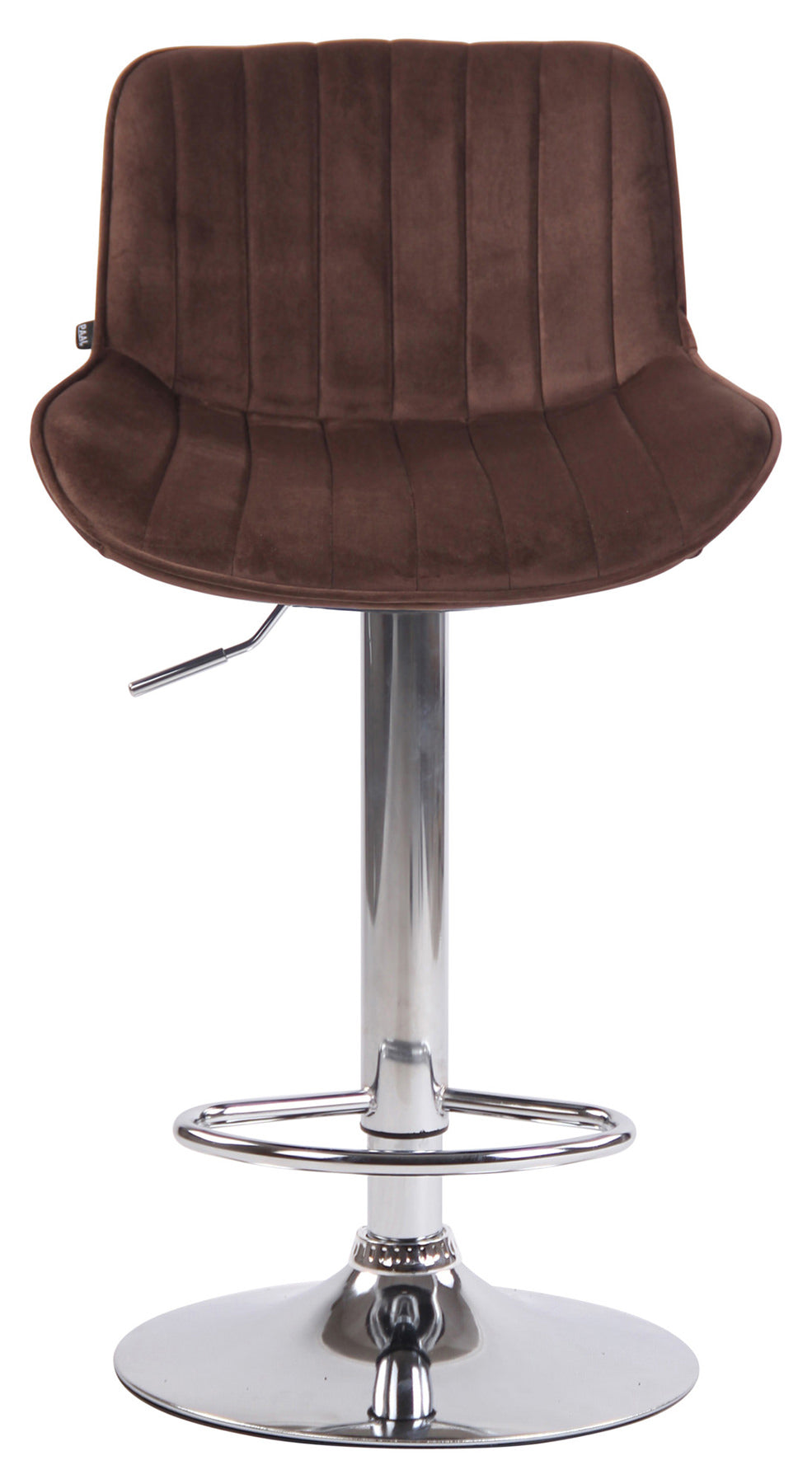 2er Set Barhocker Lentini Samt chrom – Ansicht 7
