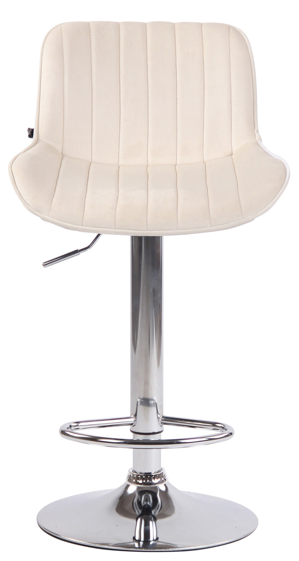 2er Set Barhocker Lentini Samt chrom – Ansicht 11