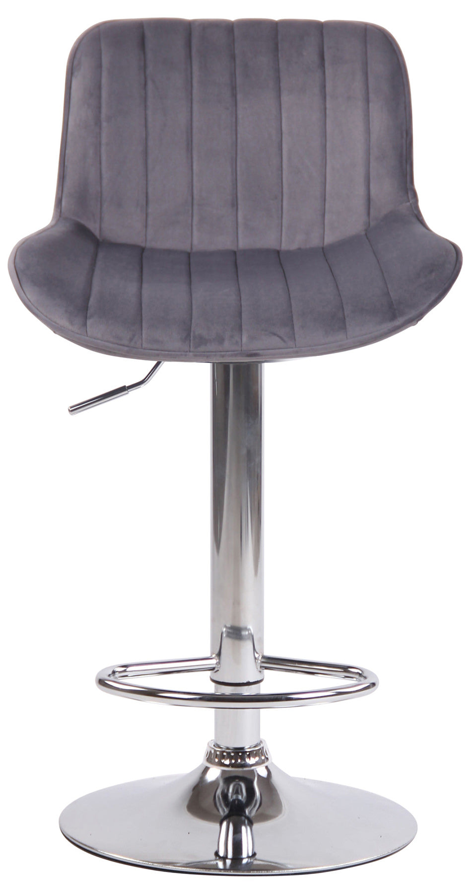 2er Set Barhocker Lentini Samt chrom – Ansicht 15