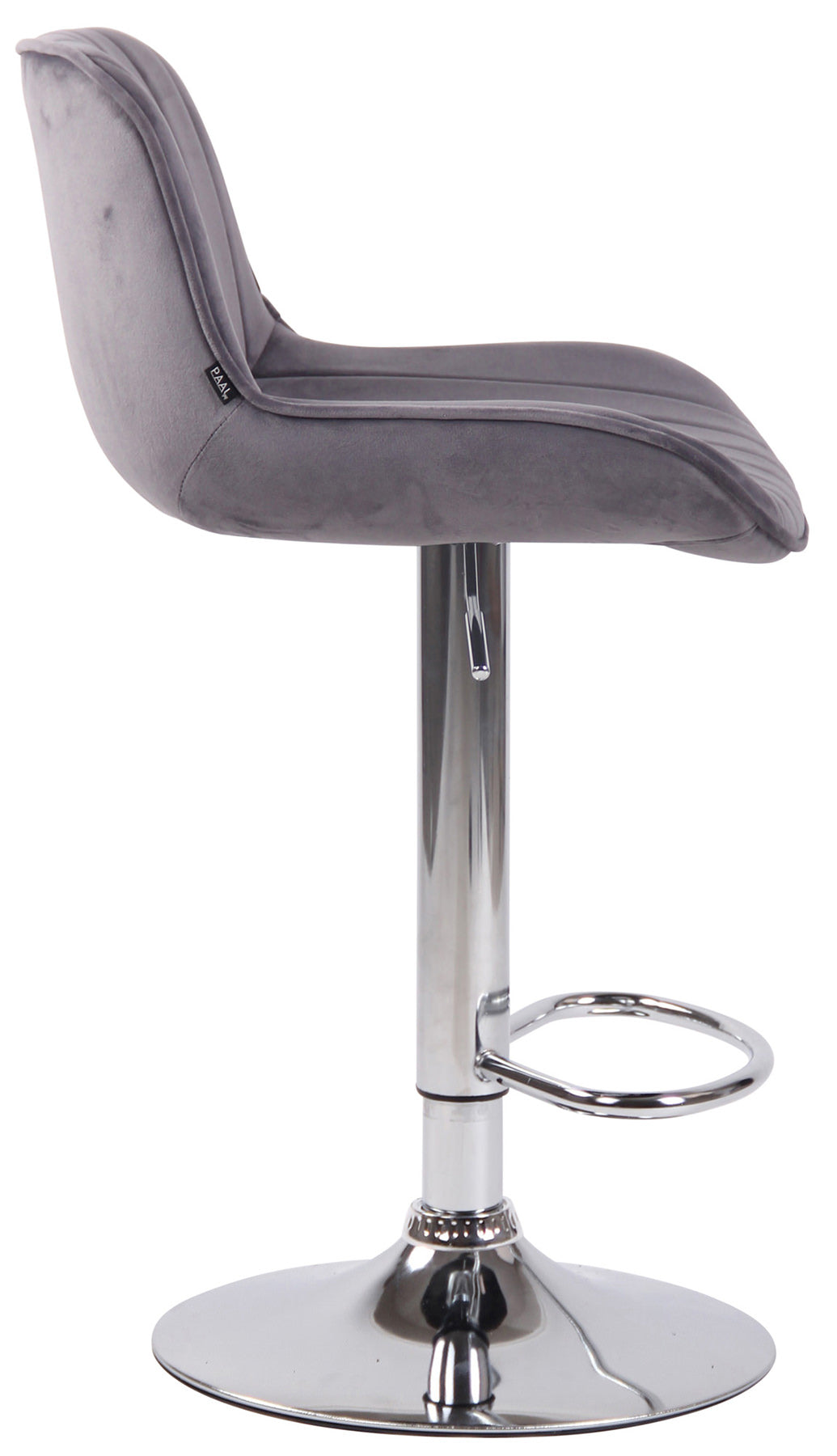 2er Set Barhocker Lentini Samt chrom – Ansicht 16