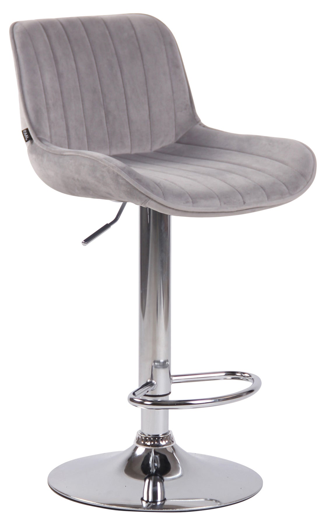2er Set Barhocker Lentini Samt chrom – Ansicht 18