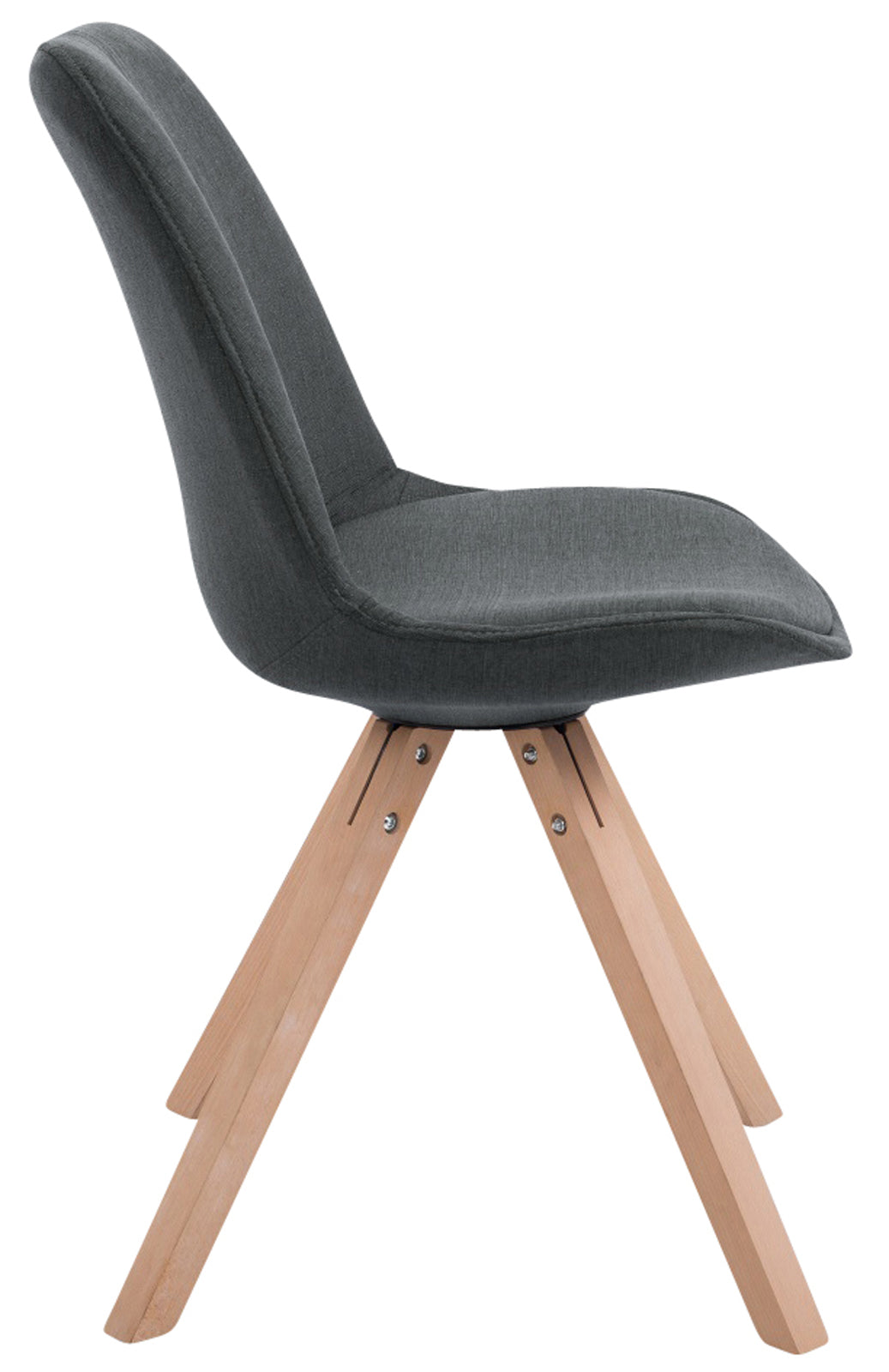 4er Set Besucherstuhl Toulouse Stoff Square Natura – Ansicht 19