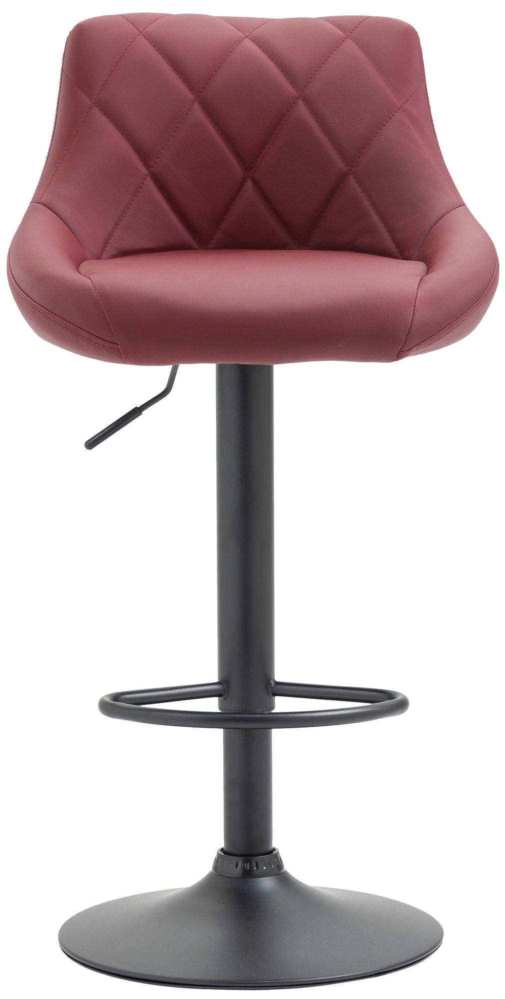 Barhocker Lazio Kunstleder schwarz – Ansicht 3