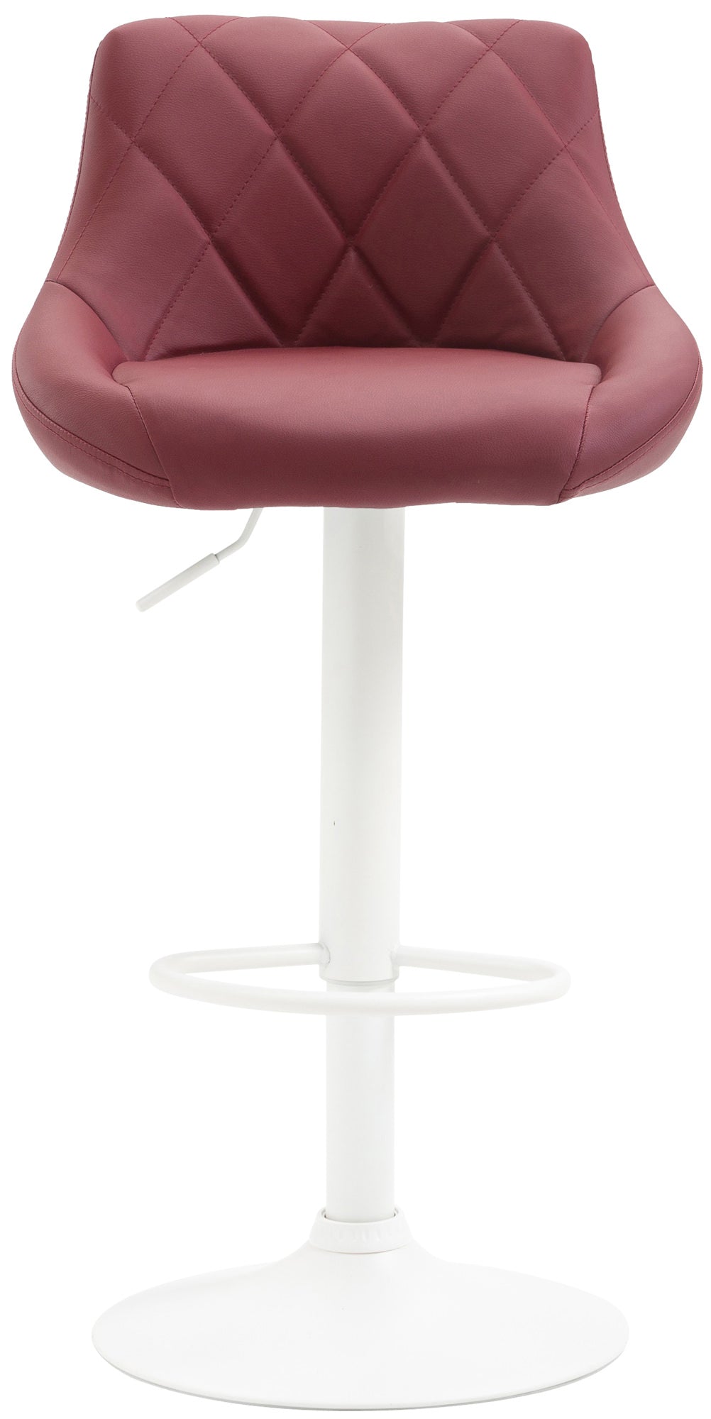 Barhocker Lazio Kunstleder weiß – Ansicht 3