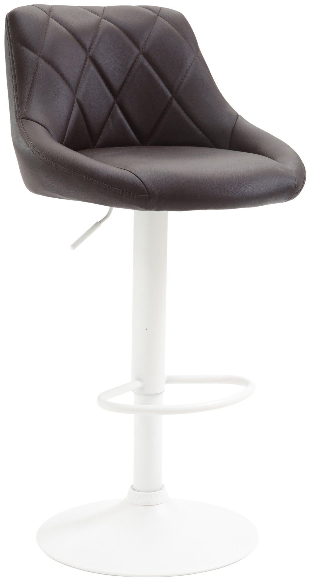 Barhocker Lazio Kunstleder weiß – Ansicht 5