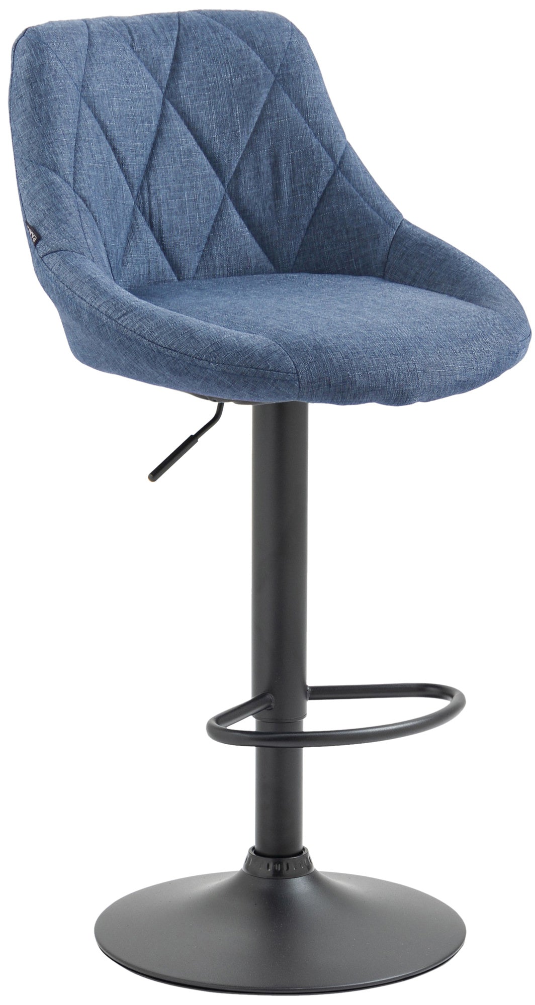 Barhocker Lazio Stoff schwarz