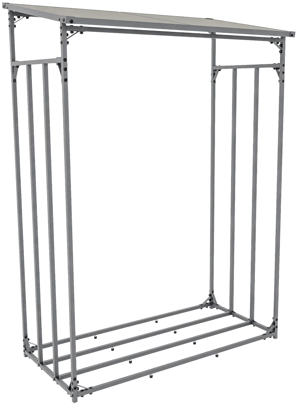 Kaminholzunterstand Ruston Aluminium L – Ansicht 4