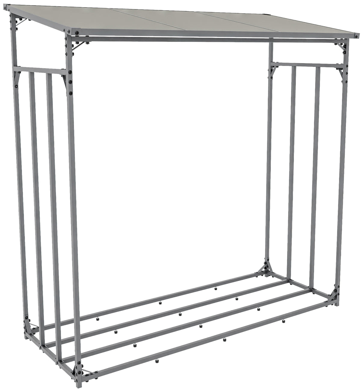 Kaminholzunterstand Ruston Aluminium XL – Ansicht 4
