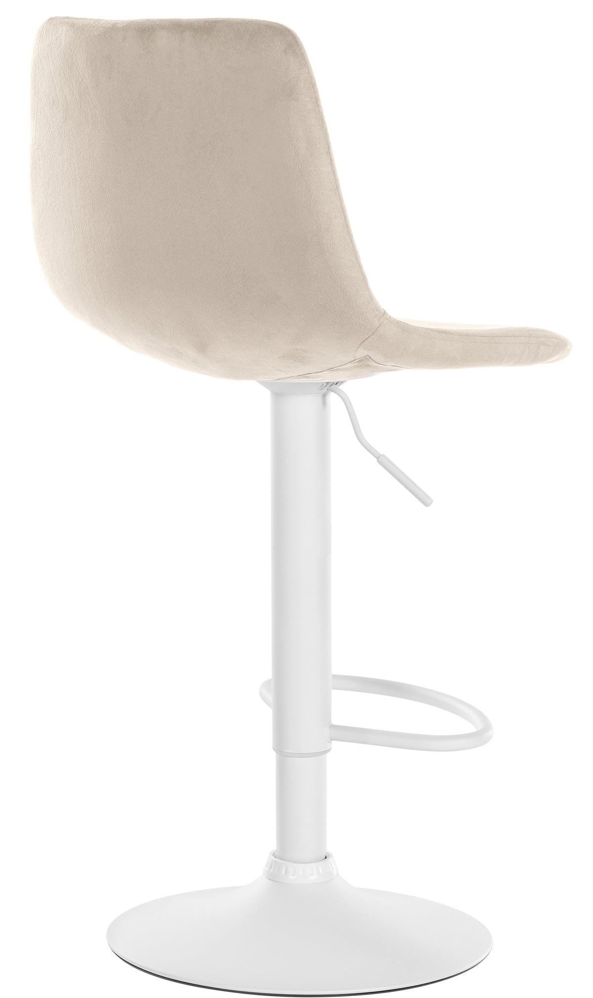 Barhocker Divo Samt Weiß – Ansicht 13