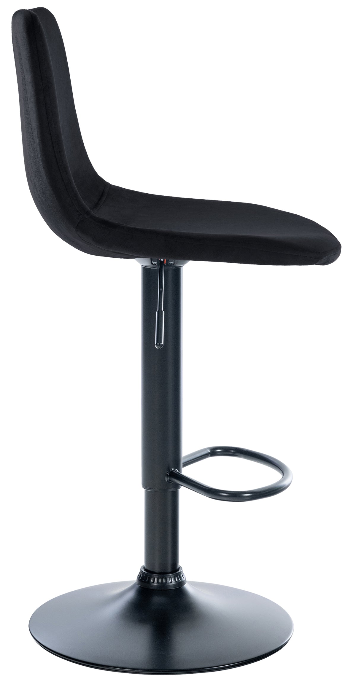 Barhocker Divo Samt Schwarz – Ansicht 4