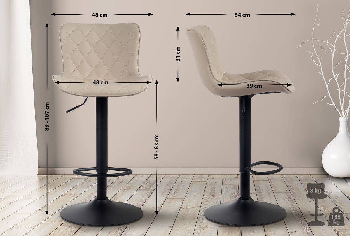 Barhocker Emma Kunstleder – Ansicht 10