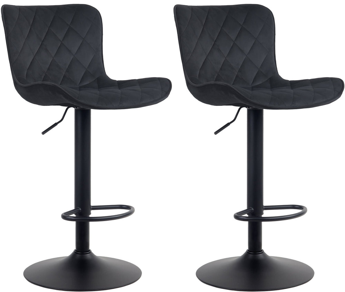 2er Set Barhocker Emma Samt – Ansicht 5