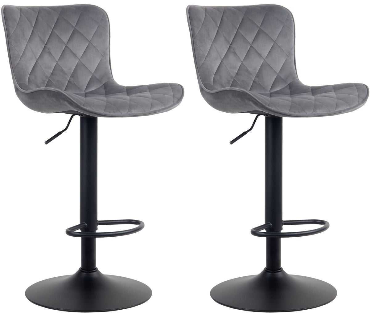 2er Set Barhocker Emma Samt – Ansicht 9