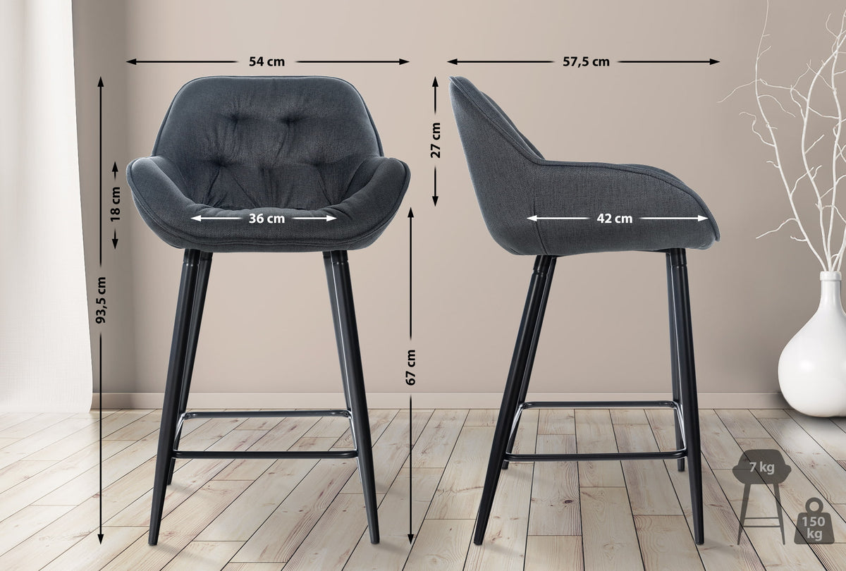 Barhocker Gibson Stoff – Ansicht 7