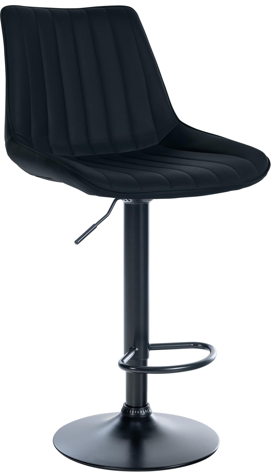Barhocker Toni Kunstleder schwarz
