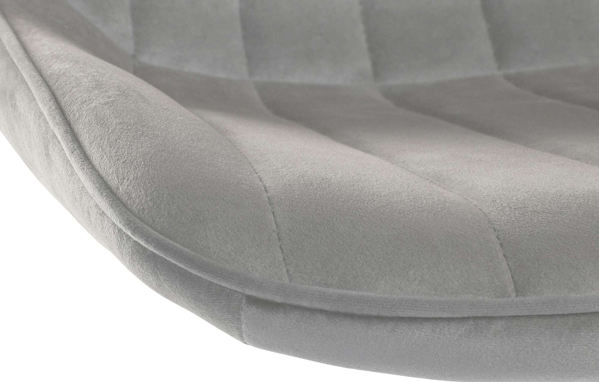 Barhocker Toni Samt chrom – Ansicht 4